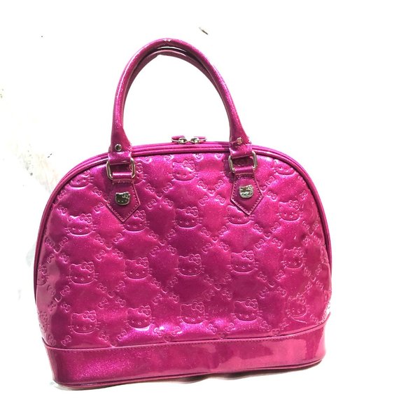Hello Kitty Women's Vinyl Bowler Bag - Picture 2 of 11